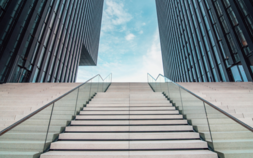 Stairs to a prestigious MBA program