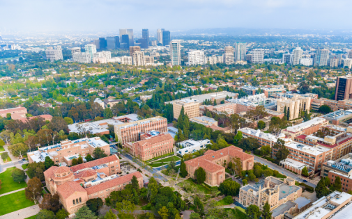 UCLA Anderson campus bird's eye view