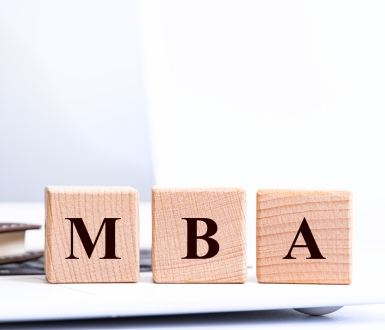 MBA Wooden Squares - Master of Business Administration