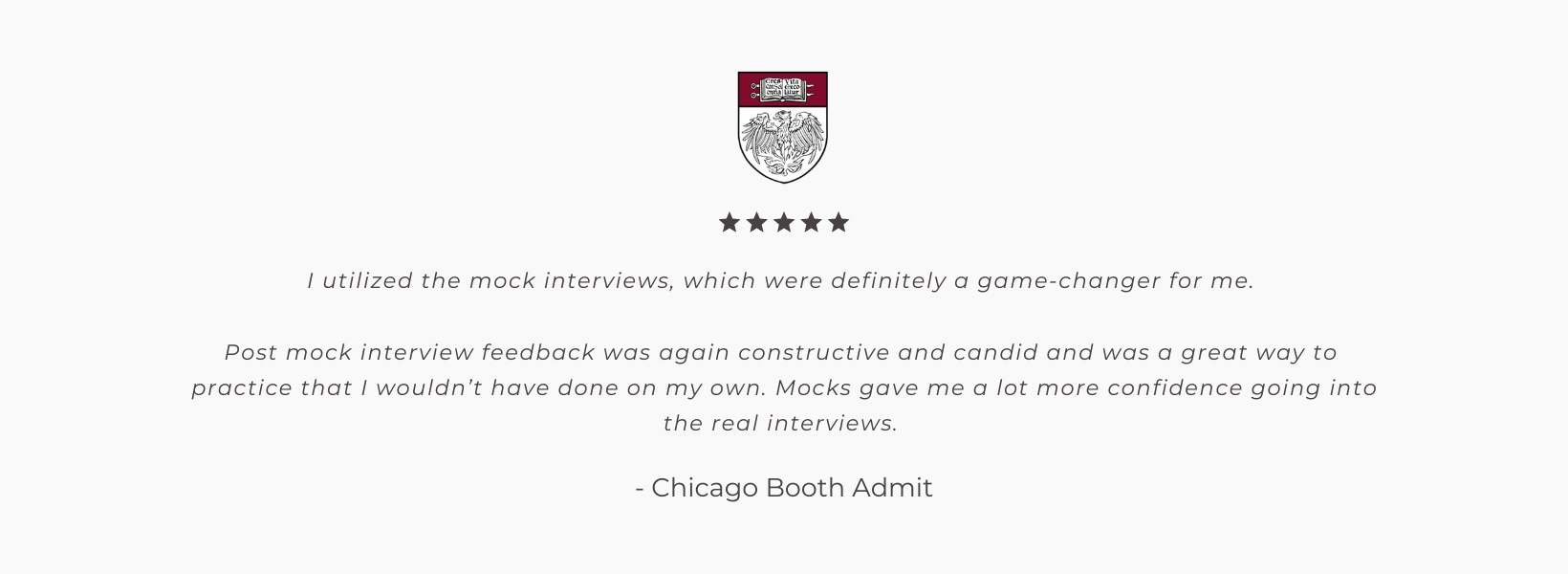 Chicago Boost MBA Client Testimonial